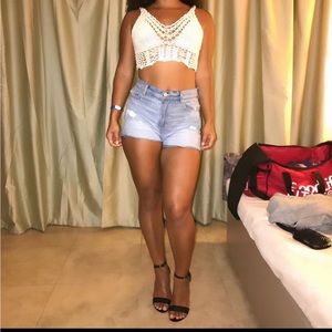 Beautiful Handcrafted Cuban crochet crop top